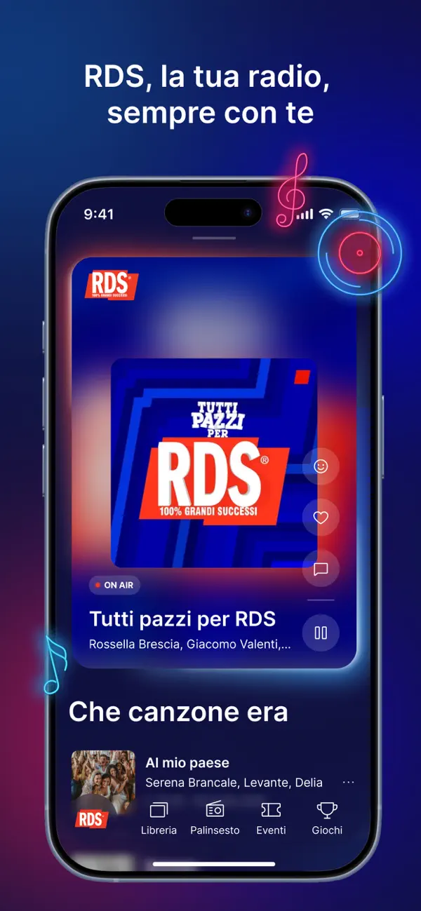 Screenshot #1 pour RDS 100% Grandi Successi
