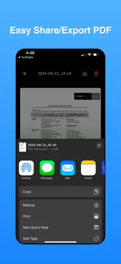 Скриншот PDF Scanner - Easy Scan PDF на iPhone 6
