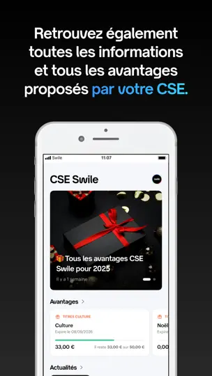 Capture d'écran de Swile sur iPhone 6