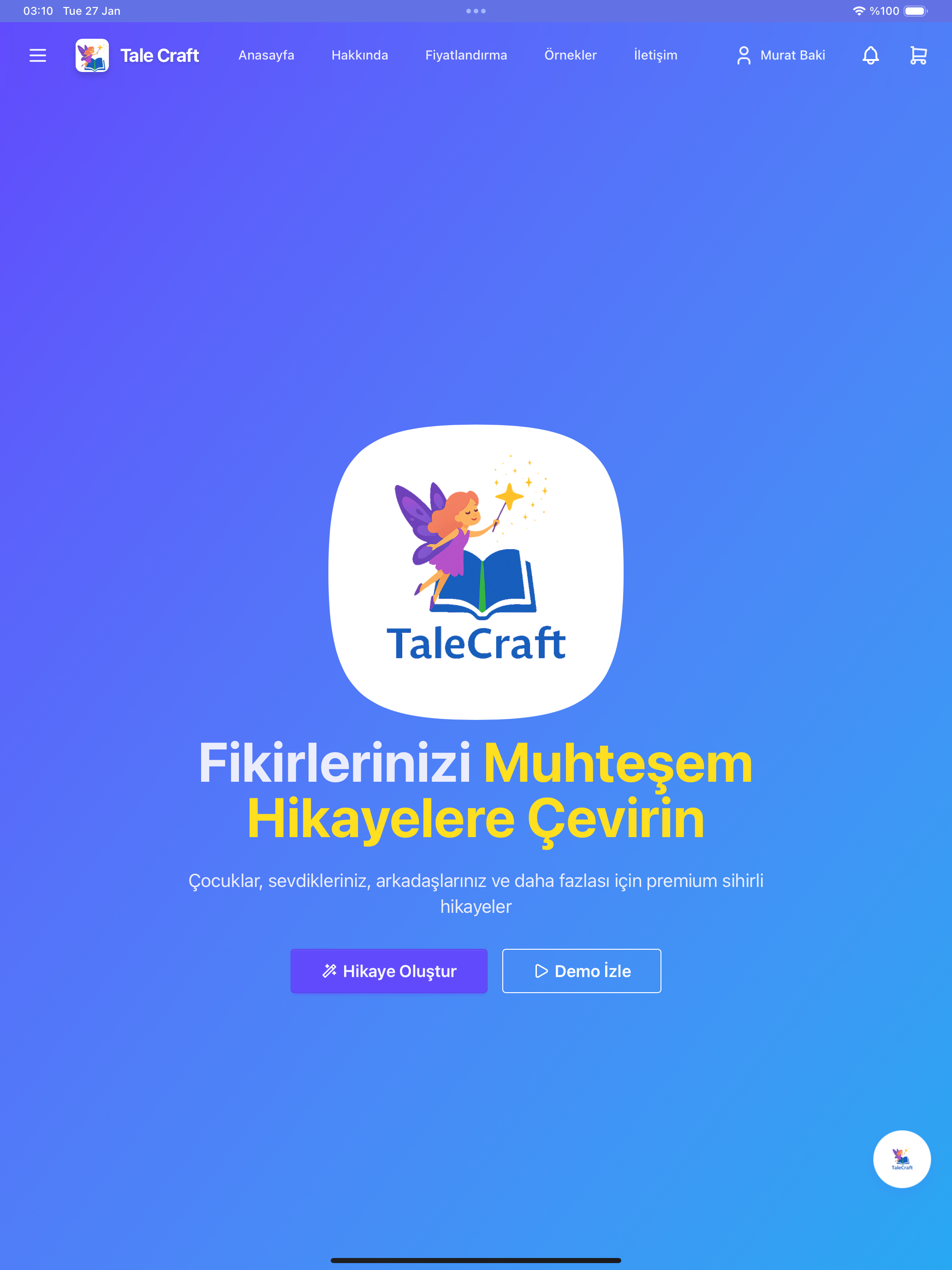 TaleCraft: AI Hikaye Oluştur