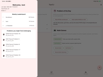 TopsOJ iPad screenshot