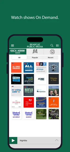 Bearcat Public Media App screenshot 4