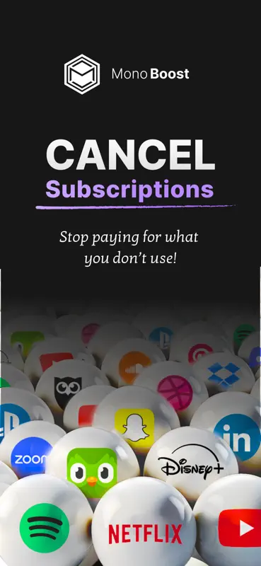 MonoBoost Cancel Subscriptions screenshot 1 of 5