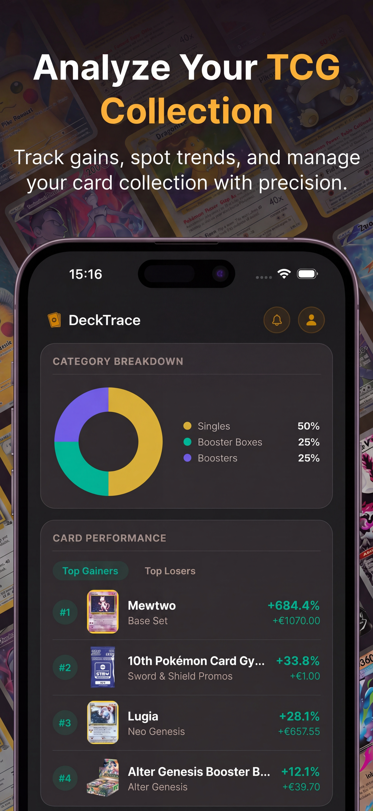 DeckTrace - TCG Price Tracker
