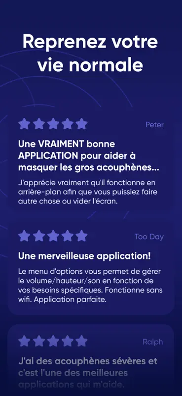 TSound: Thérapie Acouphènes screenshot 7 of 7