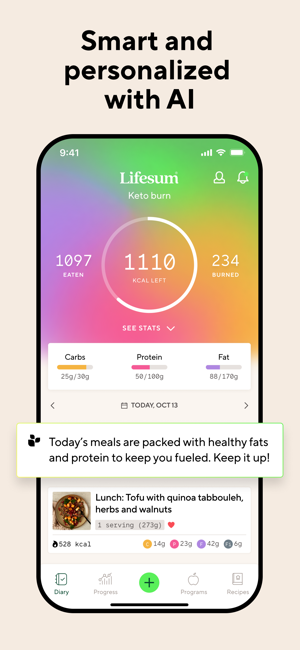 ‎Lifesum Food & Calorie Tracker Screenshot