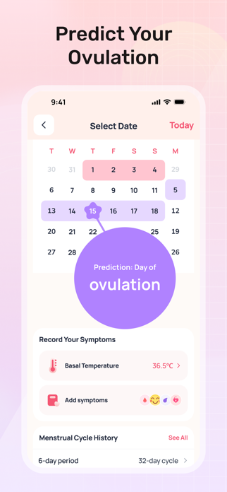 Fem Cycle Tracker Screenshot 1 of 2