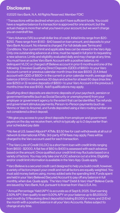 Varo Bank: Online Banking screenshot