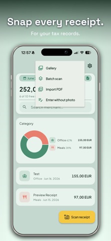 SnapLedger: Receipt Scanner Screenshot 2 of 6