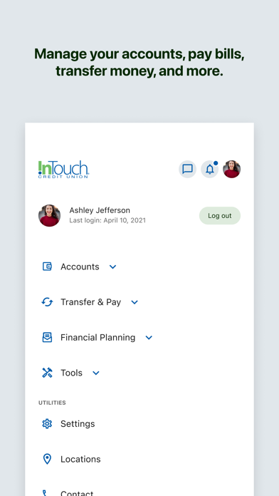 InTouch CU Mobile Screenshot