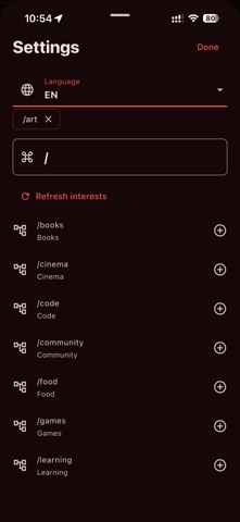 App screenshot