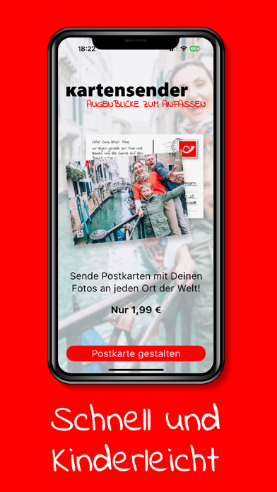kartensender Postkarten Screenshot