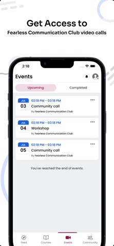 Fearless Communication Club screenshot