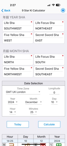 Nine Star Ki Astrology screenshot