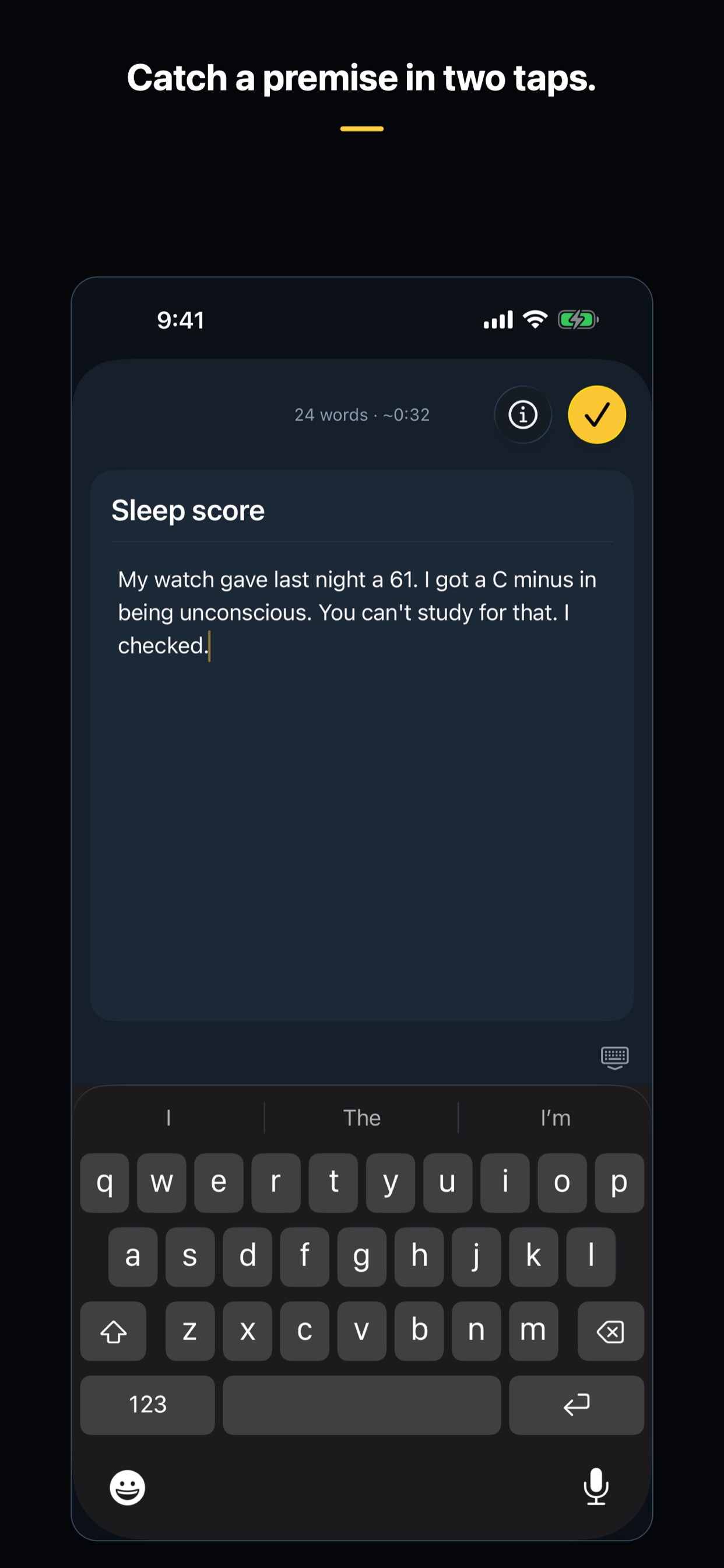 Screenshot 3 of Callback: Comedy Notebook