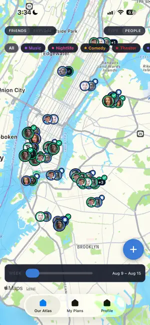 Our Atlas — Friends & Events screenshot 1