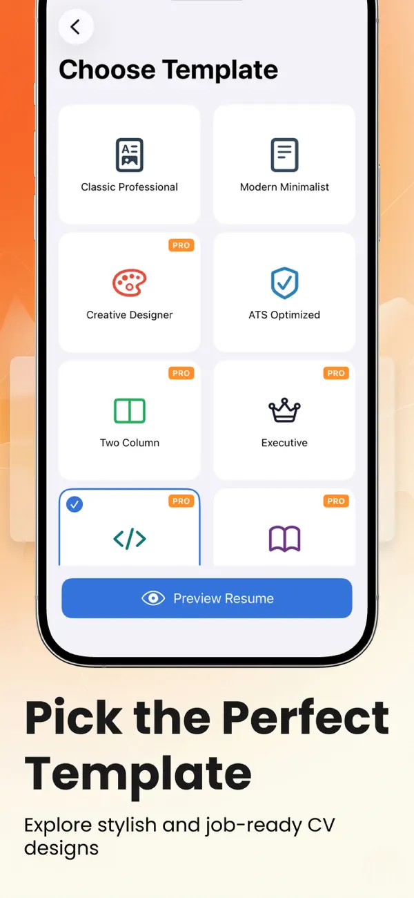 Screenshot #2 pour Resume Manager : CV Maker