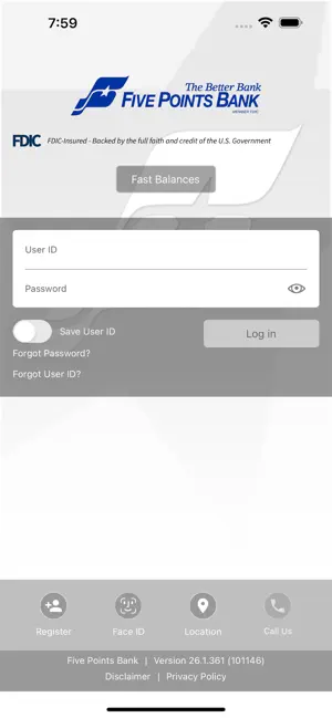 Five Points Bank Mobile screenshot 2