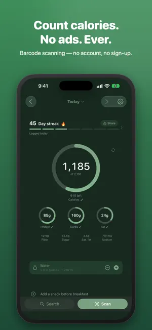 Grammi: Calorie Counter screenshot 1