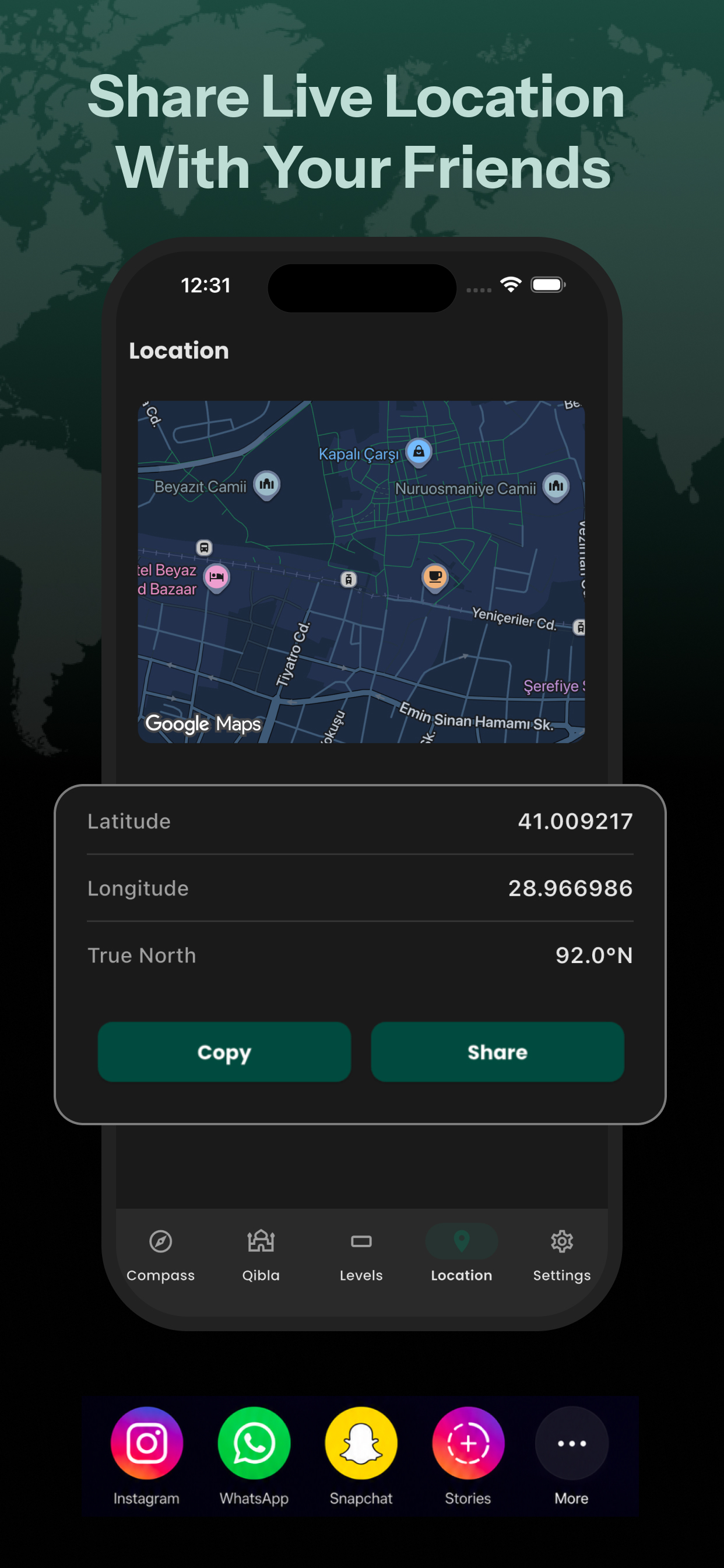 Compass App & Qibla Locator