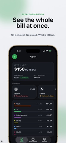 SubEye: Subscription Tracker Screenshot 1 of 7