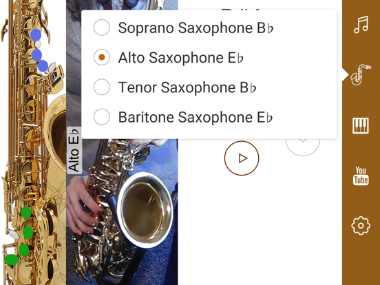 2D Saxophone Fingering Chart iPad screenshot 6 - Education app