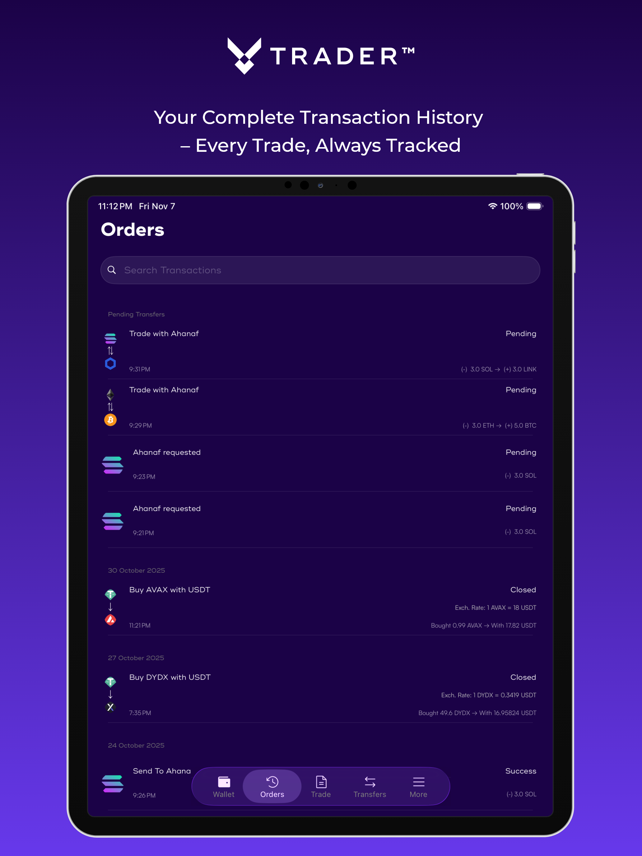 VTrader - buy Bitcoin, Doge