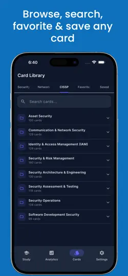 CipherDeck: Cyber Flashcards iPhone Screenshot 3
