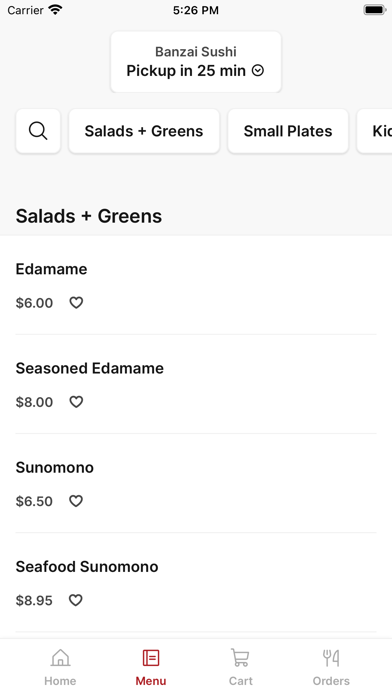 Banzai Sushi Restauran iPhone screenshot 2 - Food & Drink app