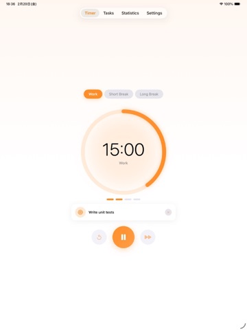 Pomodoro - Focus & Tasks ipad screenshot 3