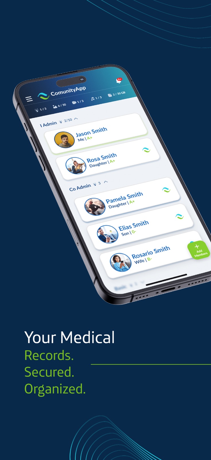 ComunityApp iphone screenshot 1