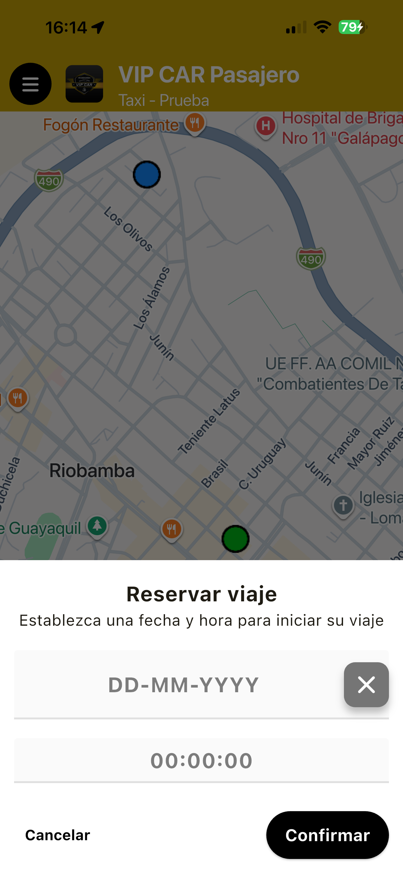 VIPCAR Riobamba Pasajero