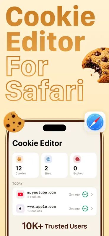 Cookie Editor para Safari screenshot 1 of 4