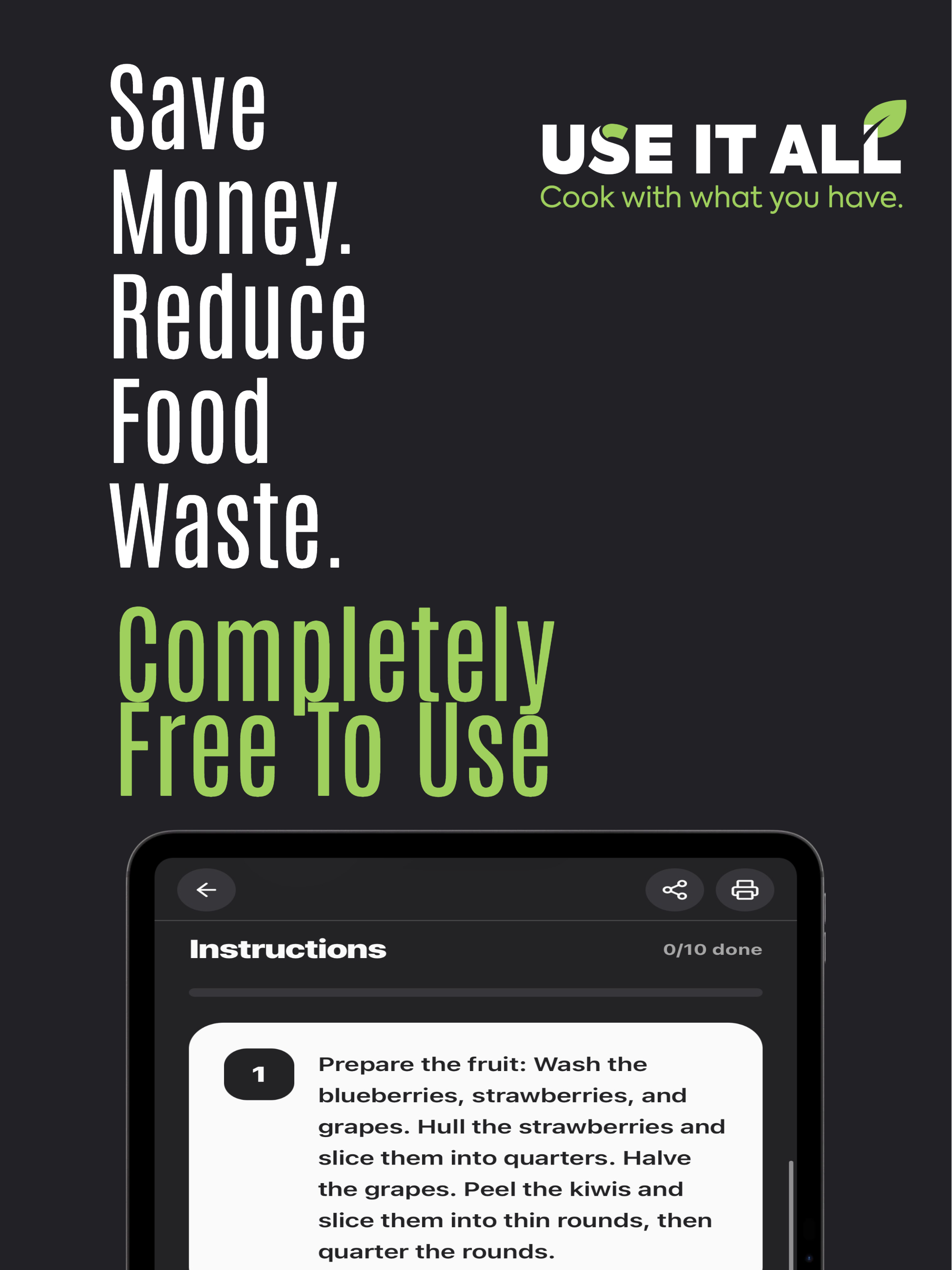 Use It All - Recipe Generator