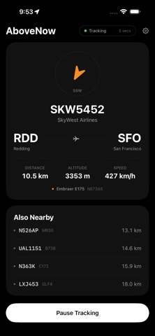 AboveNow iPhone screenshot 1