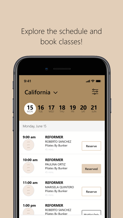 PILATES BY BUNKER iPhone screenshot 3 - Health & Fitness app