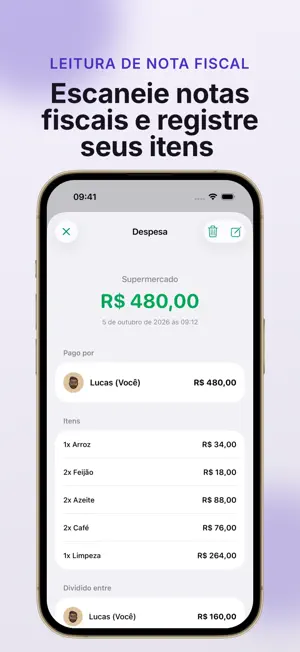 Nook: Dividir Contas e Gastos screenshot 4