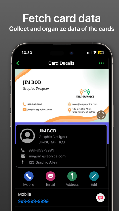 Visty - Business Card Scanner Screenshot