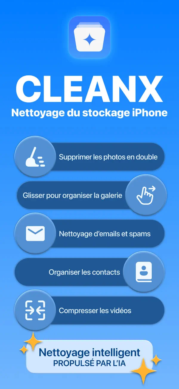 Screenshot #1 pour CleanX : libérez de l’espace