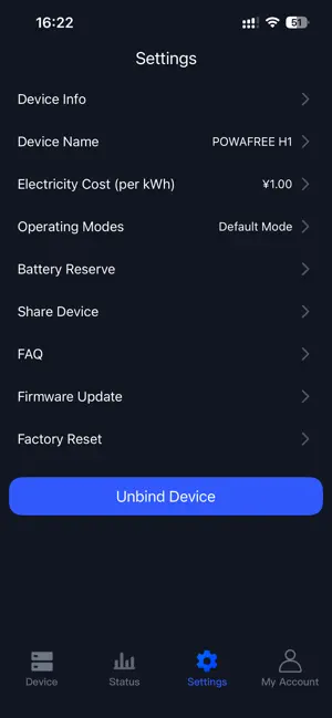 POWAFREE Solar Hub screenshot 3