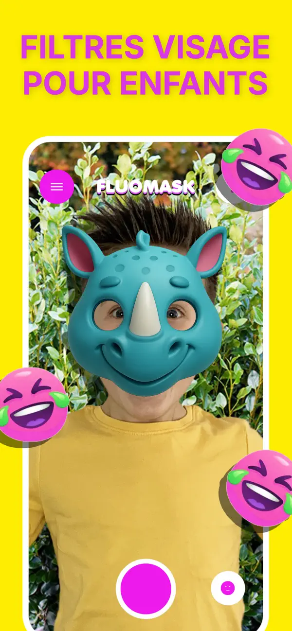 Screenshot #1 pour Filtre effet visage FluoMask