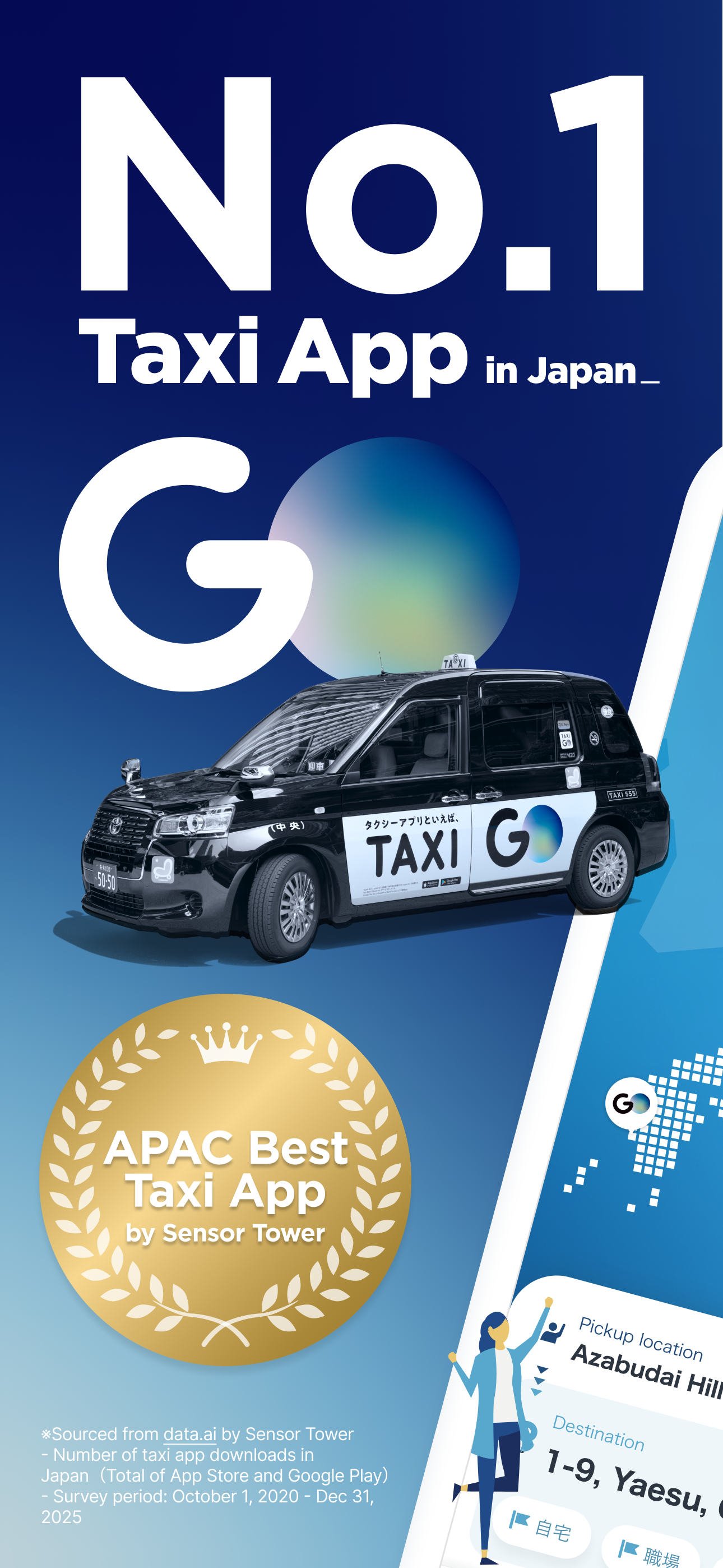 GO / Taxi app for Japan