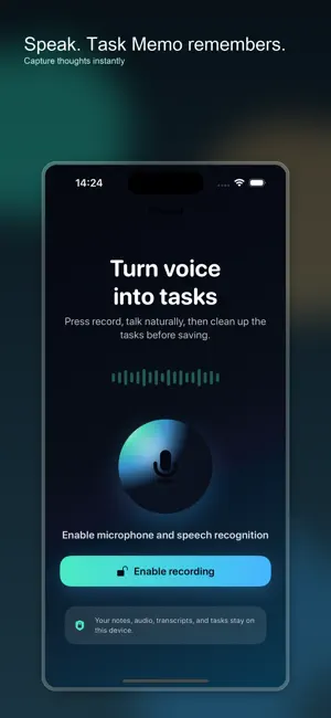 Task Memo: Voice Tasks screenshot 1