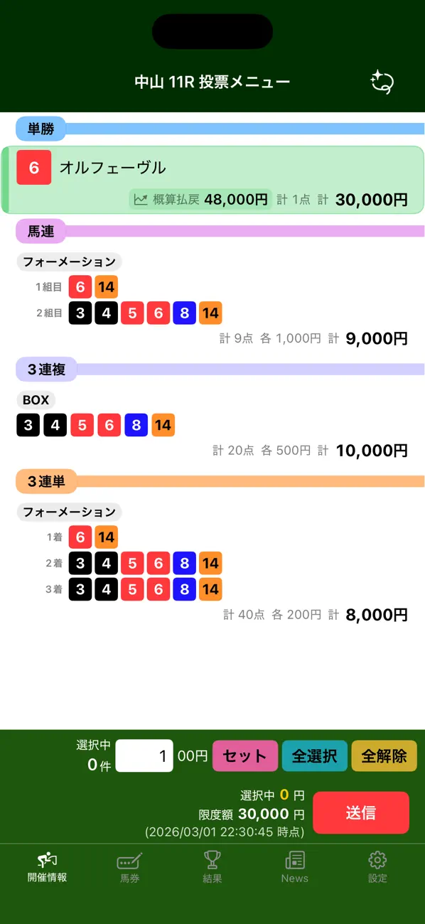 Screenshot #3 pour MyKeiba
