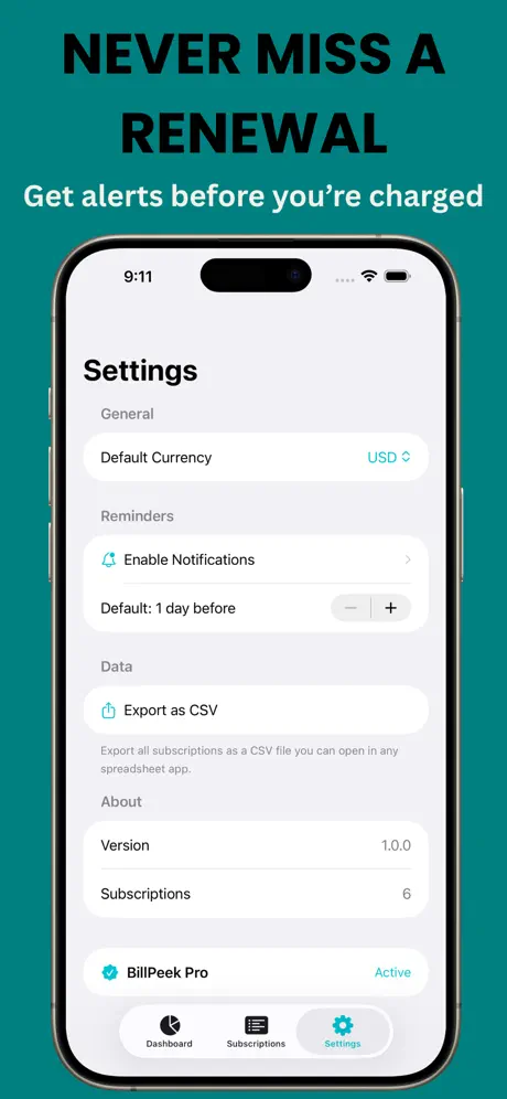 BillPeek screenshot 4