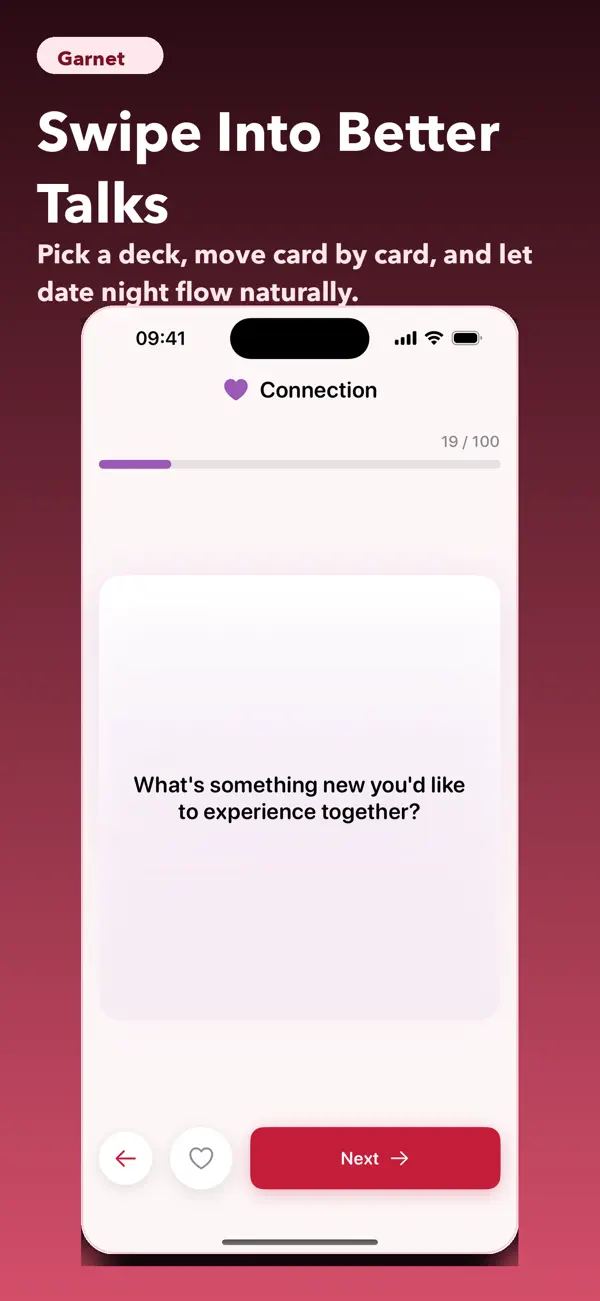 Screenshot #2 pour Garnet: Couples Questions