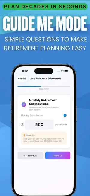 Retirement Success Graph screenshot 4