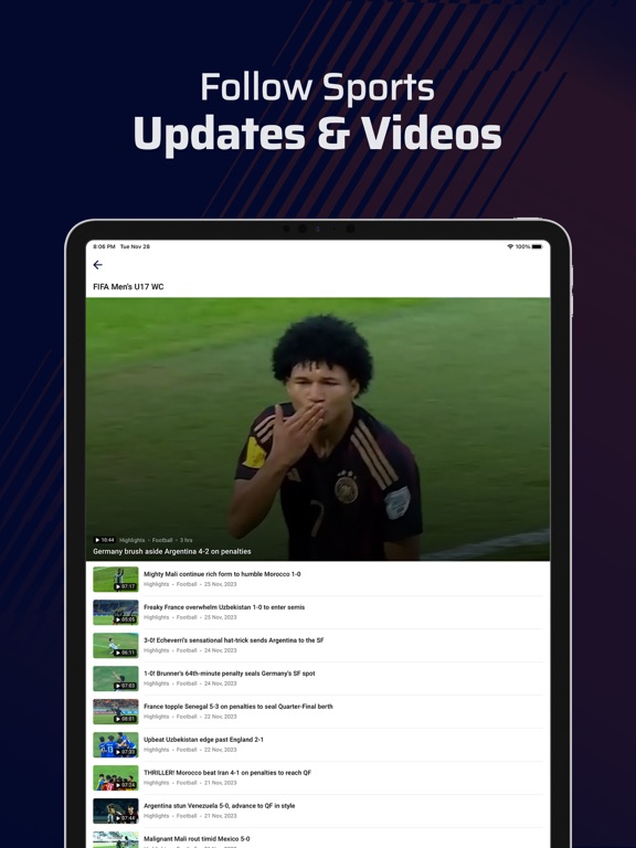 FanCode: LIVE Cricket & Scores iPad screenshot 8 - Sports app