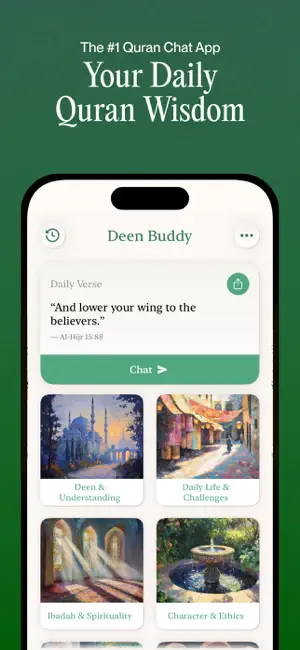 Deen Buddy: Quran Chat Muslim screenshot 1