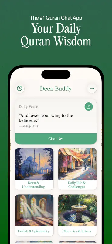 Deen Buddy: Quran Chat Muslim screenshot 1 of 5